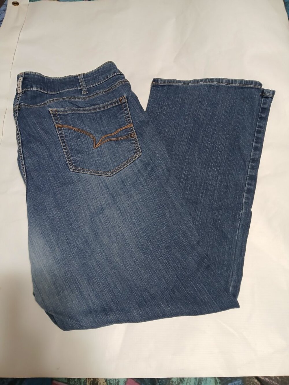 Ariat Jeans Womens Size 24WL 48x33 Arrow Mr Boot Cut Jocelyn Blue Western Stretc